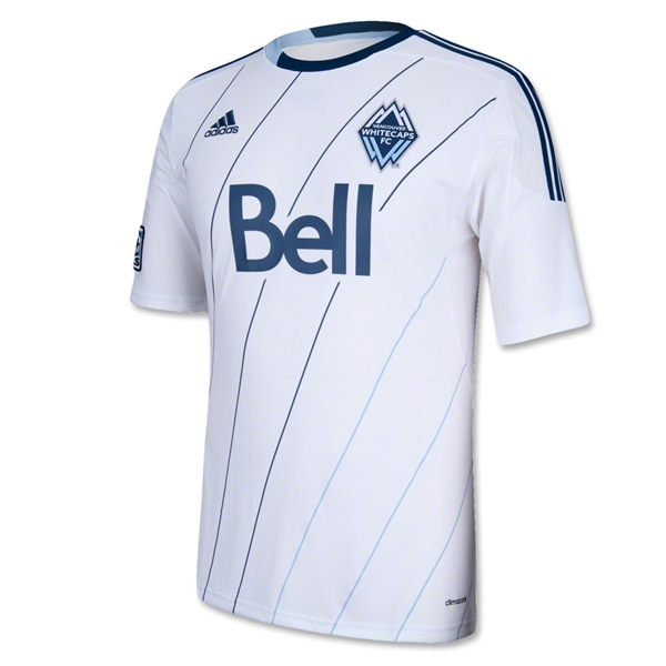 2013 Vancouver Whitecaps Home White Soccer Jersey Shirt - Click Image to Close